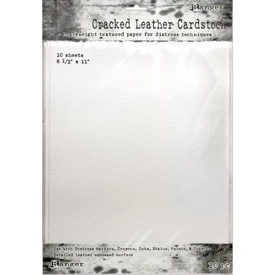 8.5x11 Tim Holtz Distress Cracked Leather Cardstock - Ranger {2}