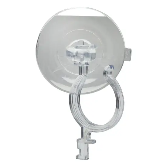 Simple Living Jumbo Suction Cup Christmas Wreath and Decorations Hook - 7" Clear {6}