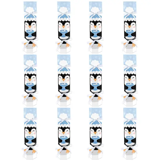 Big Dot of Happiness Winter Penguins - No Snap Holiday and Christmas Party Table Favors - DIY Cracker Boxes - Set of 12 {6}