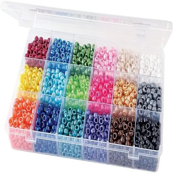 The Beadery Bead Extravaganza Bead Box Kit 19.75oz-Pearl {4}