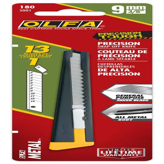 OLFA Metal Precision Utility Knife-9mm {1}