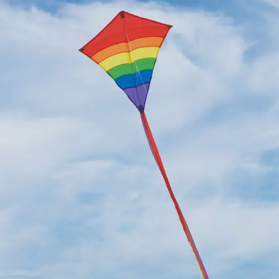 In the Breeze 3300 - Rainbow Arch 27 Inch Diamond Kite - Single Line - Includes Kite Line and Bag {3}
