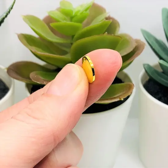 4, 20 or 50 Pieces: 10 mm, Gold Plated Stamping Tag Blanks {4}