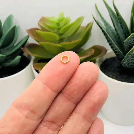 100, 500 or 1,000 Pieces: 5 mm KC Gold/Light Gold Open Jump Rings, 18g {2}