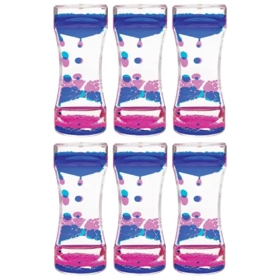 Blue & Pink Liquid Motion Bubbler, Pack of 6 {1}