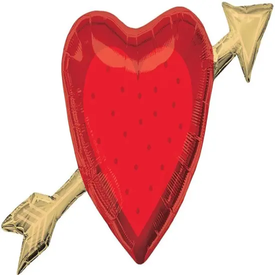 Air-Filled Balloon Heart with Arrow {1}