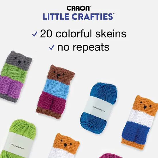 Caron Little Crafties Yarn 20/Pkg-Assorted {5}