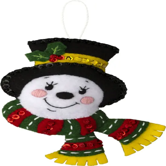 Bucilla Felt Ornaments Applique Kit Set Of 6-Holiday Favorites {2}