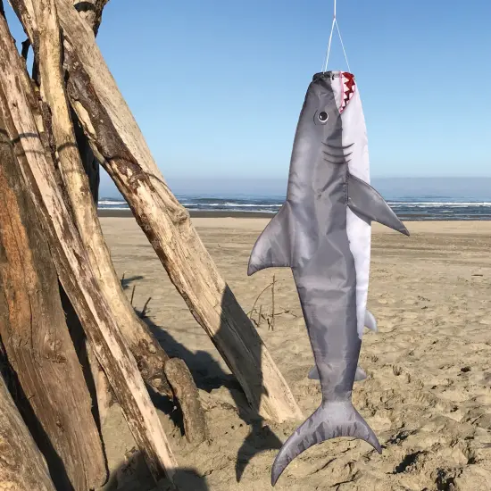 In the Breeze 5154 - Baby Shark 30" Fish Windsock - Realistic Shark Fishsock {3}