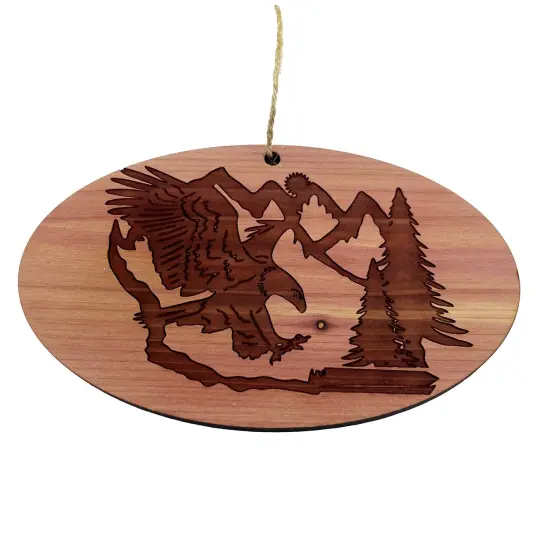 Eagle Mountain - Cedar Ornament {5}