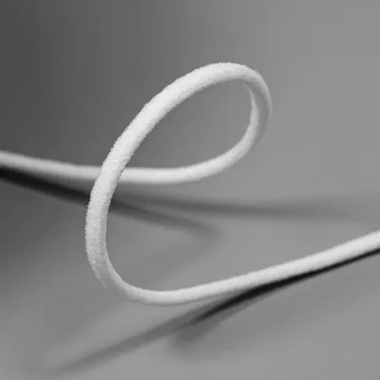 50 Yards of 1/8" Soft Knit Elastic Cord White {5}