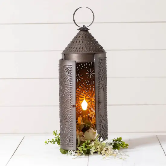 Irvins Country Tinware 22-Inch Chimney Lantern in Kettle Black {5}