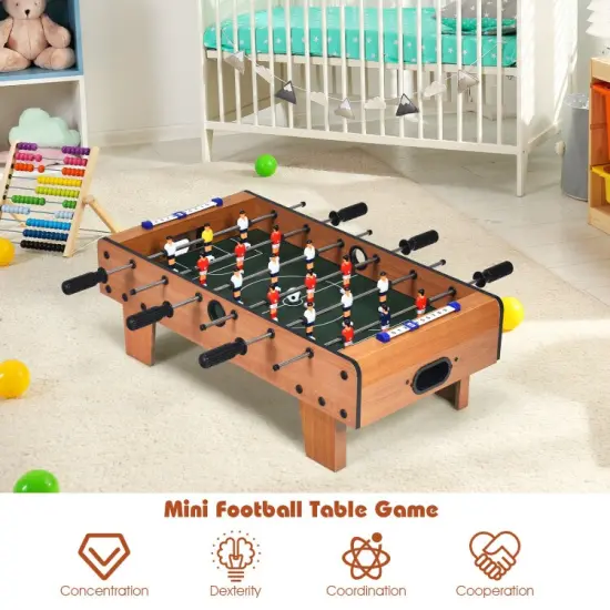 27 Inch Foosball Table Mini Tabletop Soccer Game {3}