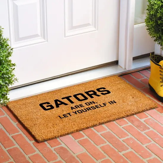 Gators are on let yourself in Doormat {5}