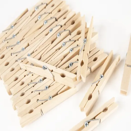 CousinDIY Large Spring Clothespins 24/Pkg-Natural 3.37" {5}