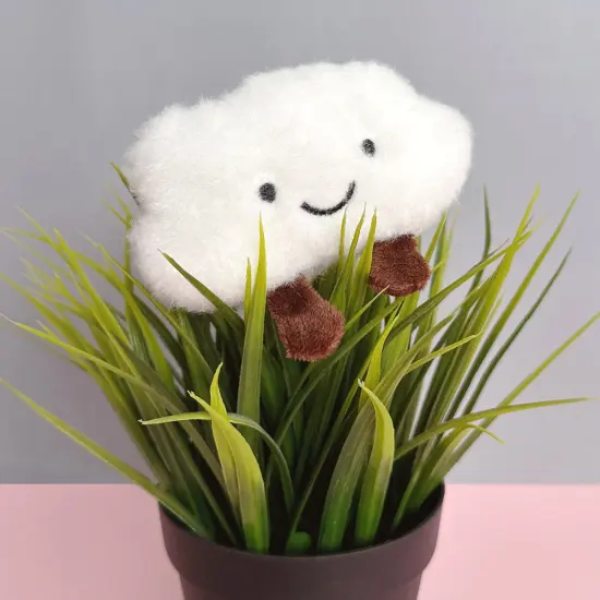 Wrapables Cute Plush Keychain Keyring Pendant Charm for Bag Cloud {4}