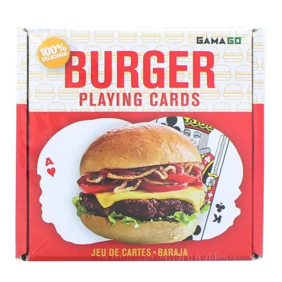 Hamburger-Shaped Playing Cards | 52 Card Deck + 2 Jokers {3}