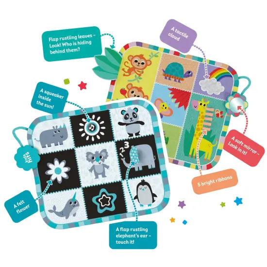 Kids Hits Educational Baby Two-sided play mat Toy My First Animals {4}