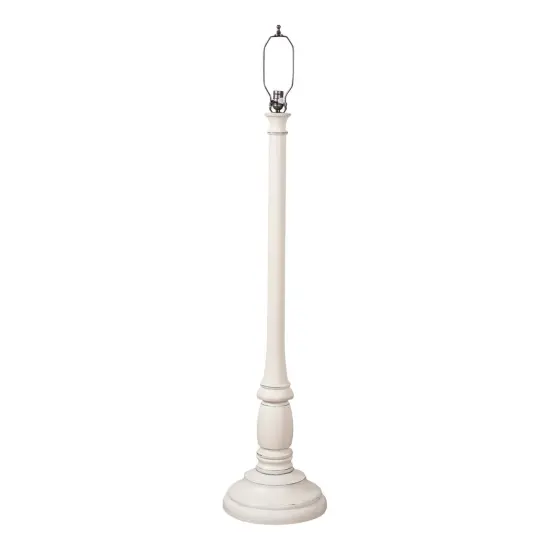 Irvins Country Tinware Brinton House Floor Lamp Base in Rustic White {1}