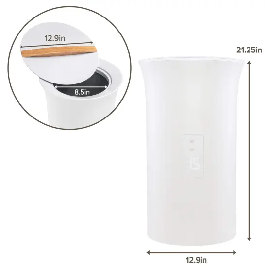 Live Fine Bathroom Towel Warmer, Large Blanket & Towel Heater White {3}