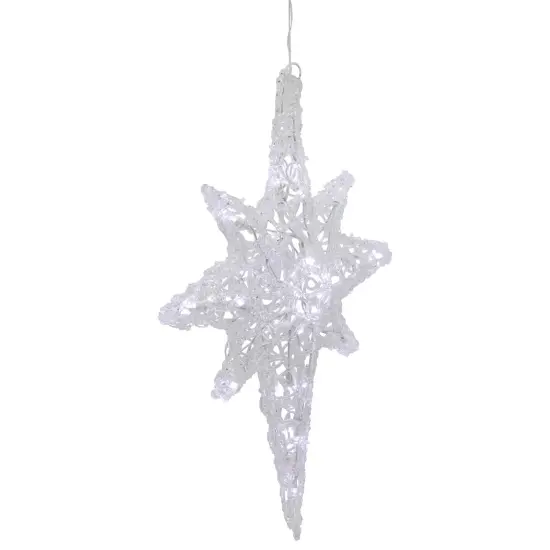 Northlight LED Lighted Color Changing Star of Bethlehem Christmas Decoration - 22" - Blue and White Clear {5}
