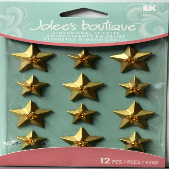 Jolee's Boutique Gold Stars Cabochons Dimensional Stickers {1}