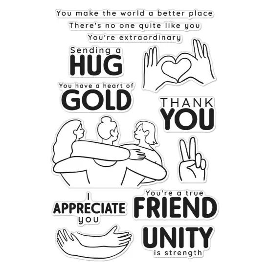 Hero Arts Clear Stamps 4"X6"-I Appreciate You {7}