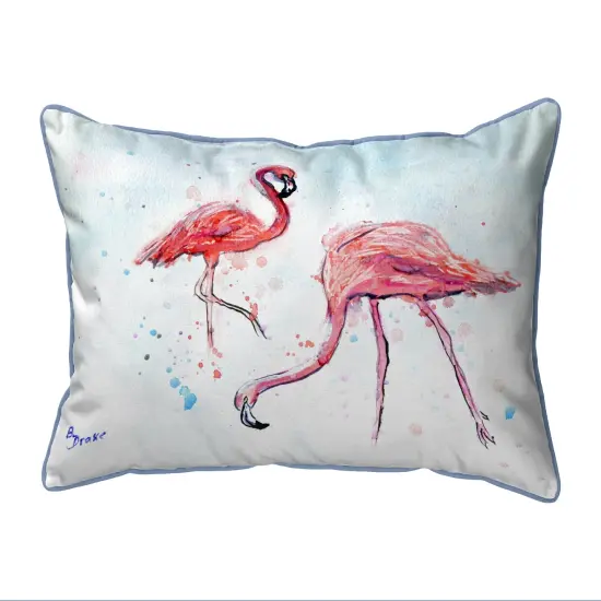 Betsy Drake Funky Flamingos Extra Large Pillow 20 X 24 {1}