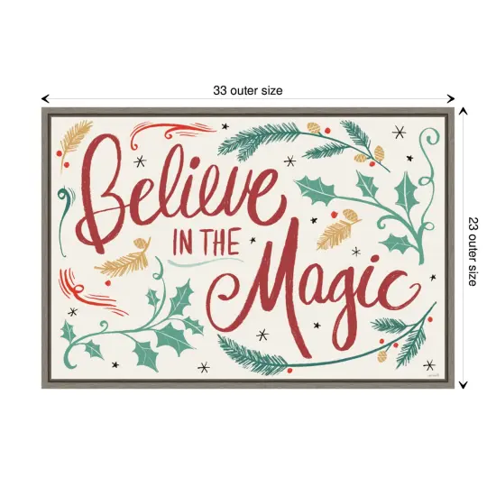 Seasonal Shades I Christmas Magic by Anne Tavoletti Canvas Art Framed {3}