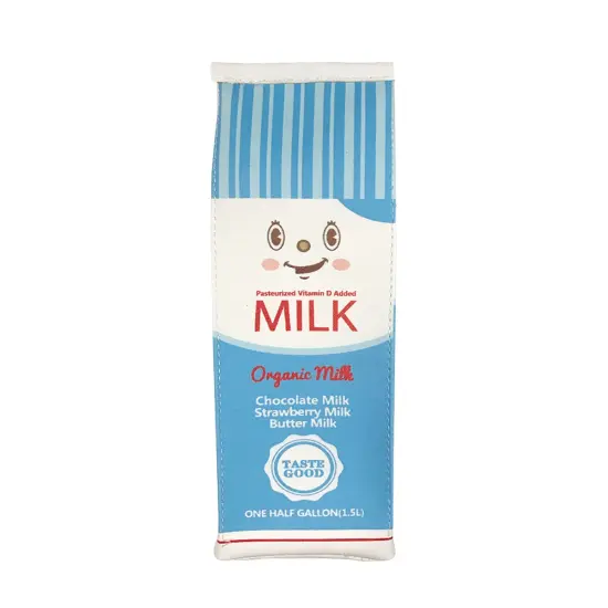 Wrapables Novelty Milk Carton Pencil Case Stationery Pouch (Set of 2) {2}