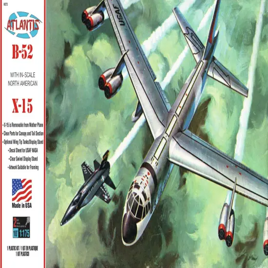 Atlantis Plastic Model Kit With Swivel Stand-B52 & X15 {1}