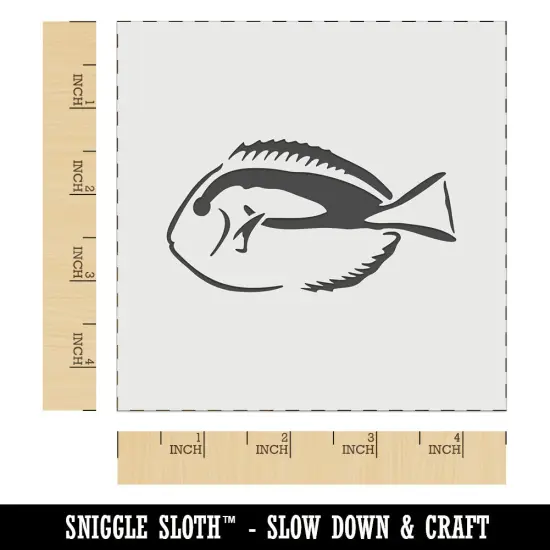Pacific Regal Blue Tang Fish Wall Cookie DIY Craft Reusable Stencil {7}