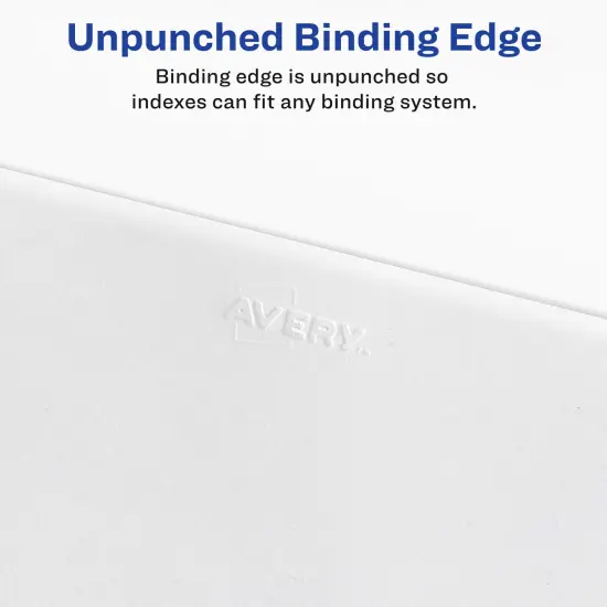 Avery Legal ExhibitUnpunched Dividers for Use with Any Binding System, Collated 1-25, 25 Side Tab Dividers Per Set, Helvetica Bold Type, 3 Sets (21860) {3}
