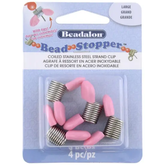 Beadalon Bead Stopper 4/Pkg-Large With Plastic Tips {1}