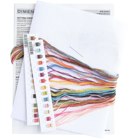 Dimensions Counted Cross Stitch Kit 16"x8" - Wildflower Vases {6}