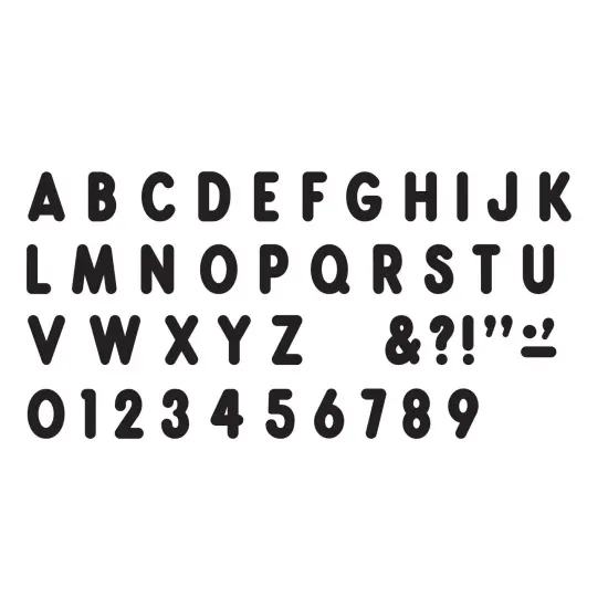 Black 7-Inch Billboard Uppercase (EN/SP) Ready Letters&reg; {2}