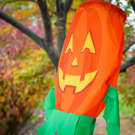In the Breeze Jack O' Lantern 40 inch 3D Windsock {2}