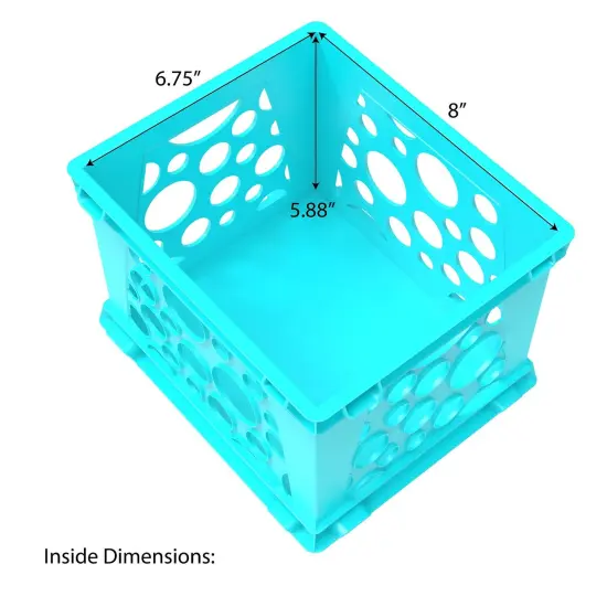 Mini Crate, Teal, 12-Pack {2}