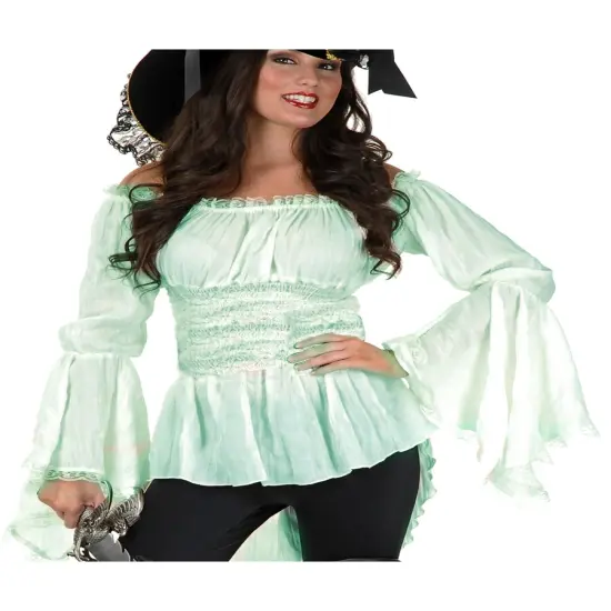 Womens Natural Pirate Lady Beige Vixen Blouse {1}
