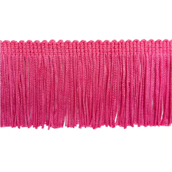 10 Yards of 2" Stretch Chainette Fringe Trim | 10 yard cut Hot Pink {1}