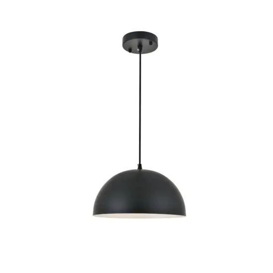 Forte 1 light black Pendant {1}