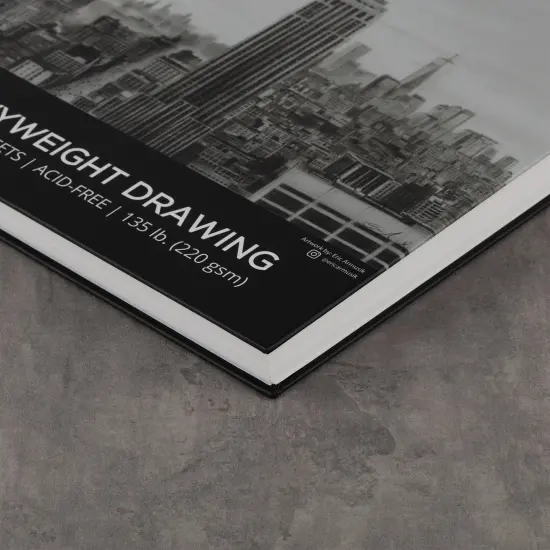 SoHo Urban Artist Hardcover Drawing Pad - 135 lb. (220gsm) Drawing Paper Pads for Artists, Travel, Illustrations, & More! - Single {3}