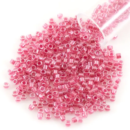 Miyuki Delica Seed Bead 11/0 Color Lined Rose {1}