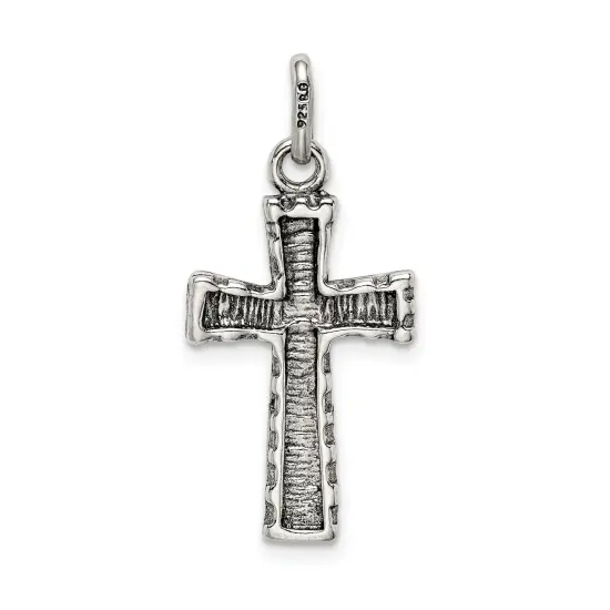 Sterling Silver Cross Charm Jewerly 26mm x 15mm {3}