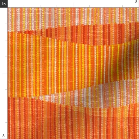 Various Fabrics by the Yard or Fat Quarter Mid Century Modern Retro Atomic 1950S 1960S Red Orange Custom Printed Fabric by Spoonflower {4}