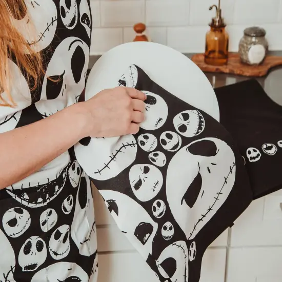 Disney The Nightmare Before Christmas Jack Skellington Faces Kitchen Towel Set {7}