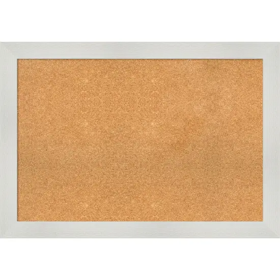 Mosaic Framed Corkboard, Natural Cork Mosaic White {1}