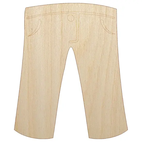 Pants Jeans Trousers Clothes Laundry Unfinished Wood Shape Piece Cutout for DIY Craft Projects {7}