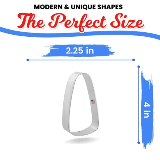 CookieCutter.com Candy Corn 4 in Cookie Cutter Halloween, Thanksgiving, Tin Plated Steel, USA {2}