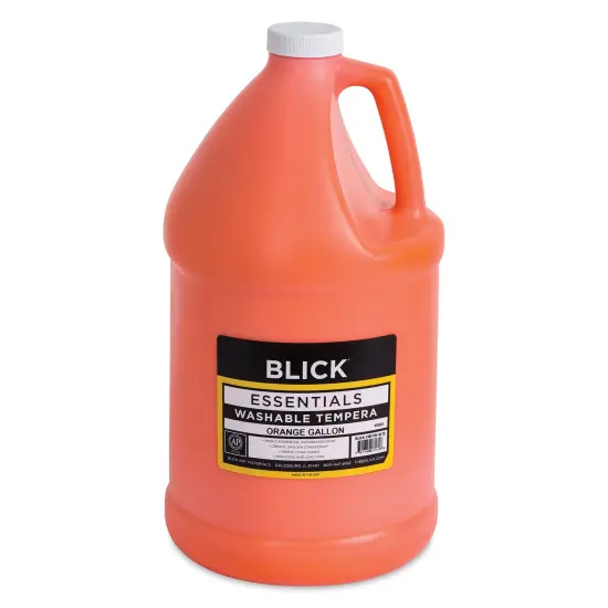 Blick Washable Tempera Paint - Orange, Gallon {1}